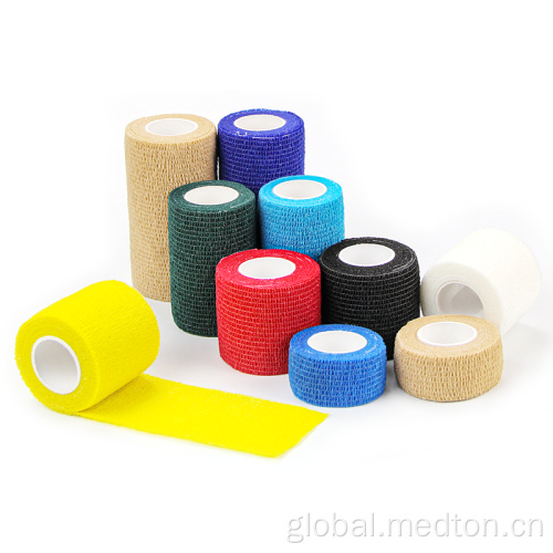 Vet Wrap Bandage Elastic Colorful Non-woven self adhesive Vet wrap elastic bandage Factory